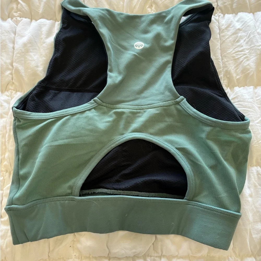 Senita Athletics Pocket Sports Bra Malibu Crop Green - Picture 3 of 6